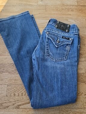 (27) Miss Me Women's Blue Denim Jeans - Bootcut Country Western Rodeo Classic